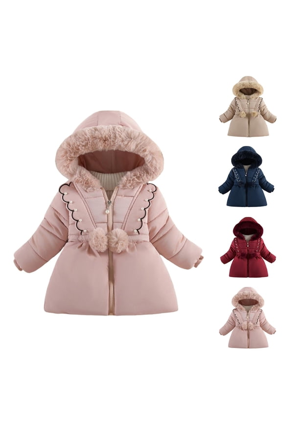 Girls Winter Coats Winter Jacket Warm Down Jacket for Girls - Stylish Hooded Winter Coat for Cold Weather
