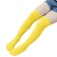 thumbnail image 1 of Girls Winter Cozy Cable Knit Long Socks Over The Knee High Boot Socks Warmers Stretchy Socks Yellow 3 years, 1 of 5