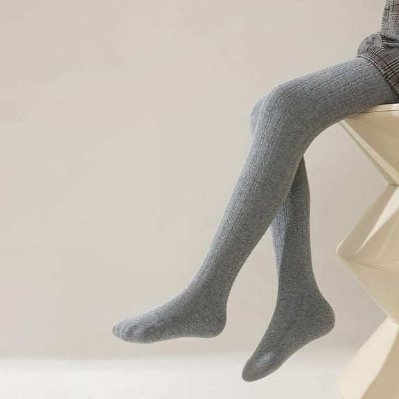 Girls' Winter Fleece Lined Tights, Girls' Thick Microfiber Tights Stretch Tights With 3-8 Years Lime Green Leggings Girl'S Baggy Drawstring Pants Winter Leggings For Girl