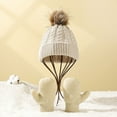 thumbnail image 1 of Girls Winter Hat Gloves Set, Warm Beanie Knit Gloves Set Christmas Gift for Boys and Girls, 1 of 3