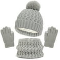 thumbnail image 1 of Childrens Winter Hats Scarf Glove Set, Children Beanies Hats Warm Lined Beanie for Boys Girls, 1 of 3