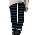 thumbnail image 1 of Girls Winter Leggings New Girls Halloween Leggings Fashion Striped Stretchy Pants for Toddler Kids Costume Halloween Clothes Navy 5 Years, 1 of 6