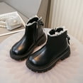 thumbnail image 1 of Girls Winter Martin Boots with Delicate Lace Trim Side Zipper Princess Style Casual Shoes, 1 of 8