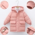 thumbnail image 1 of Girls Winter Snow Coats Mid-Length Warm Jackets Heavyweight Water-Resistant Quilted Thickened Cotton Wadding Hooded Outerwear（2-13Y）, 1 of 7