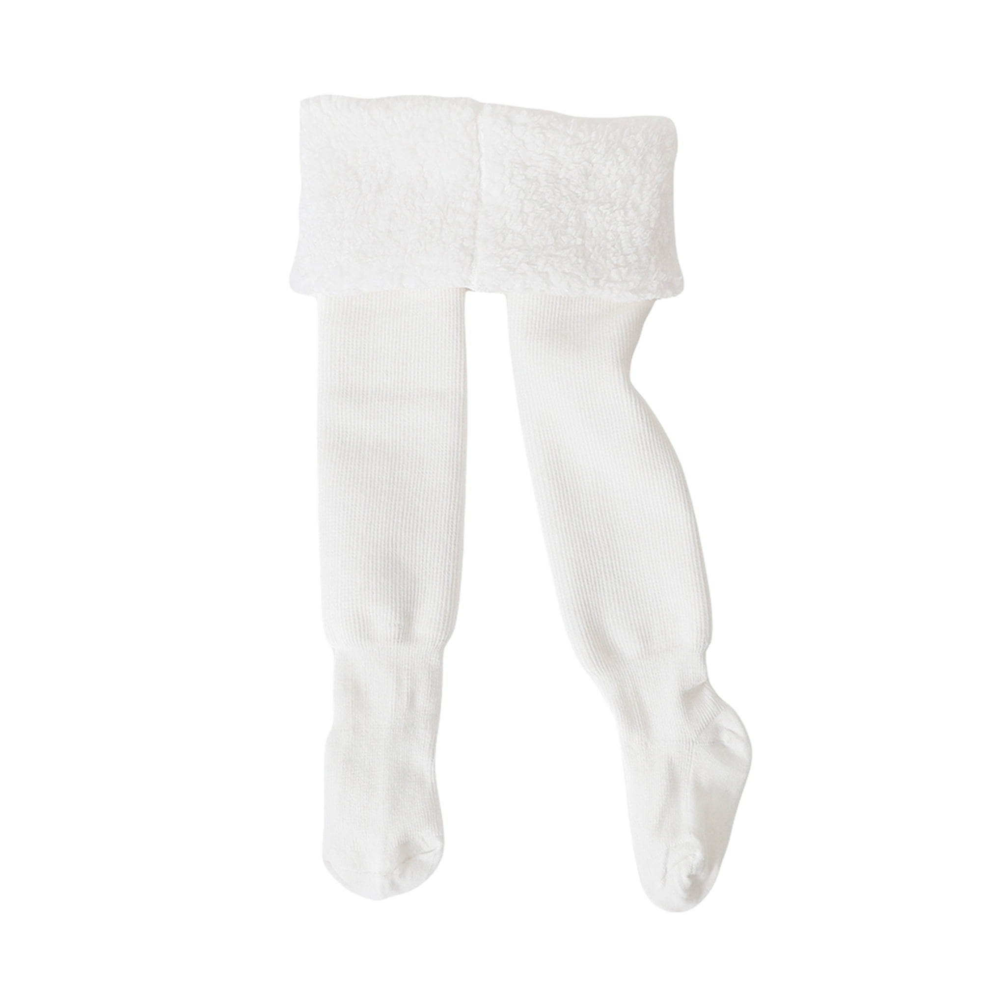 Girls Winter Tights, Velvet/Fleece Lined Pantyhose Footed Leggings