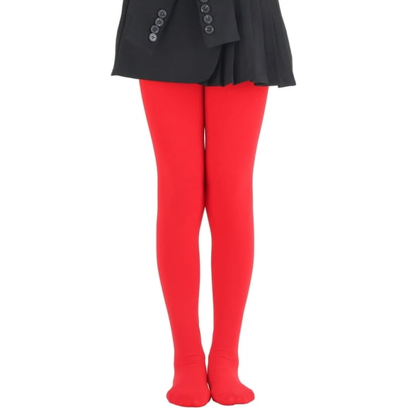 Girls Winter Warm Fleece Lined Tights Thick Dance Tights