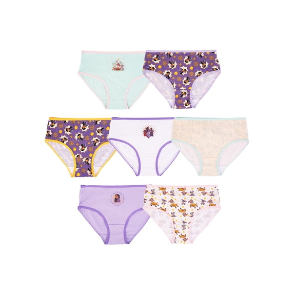 Girls Wish 7 Pack Character Underwear, Size 4-8