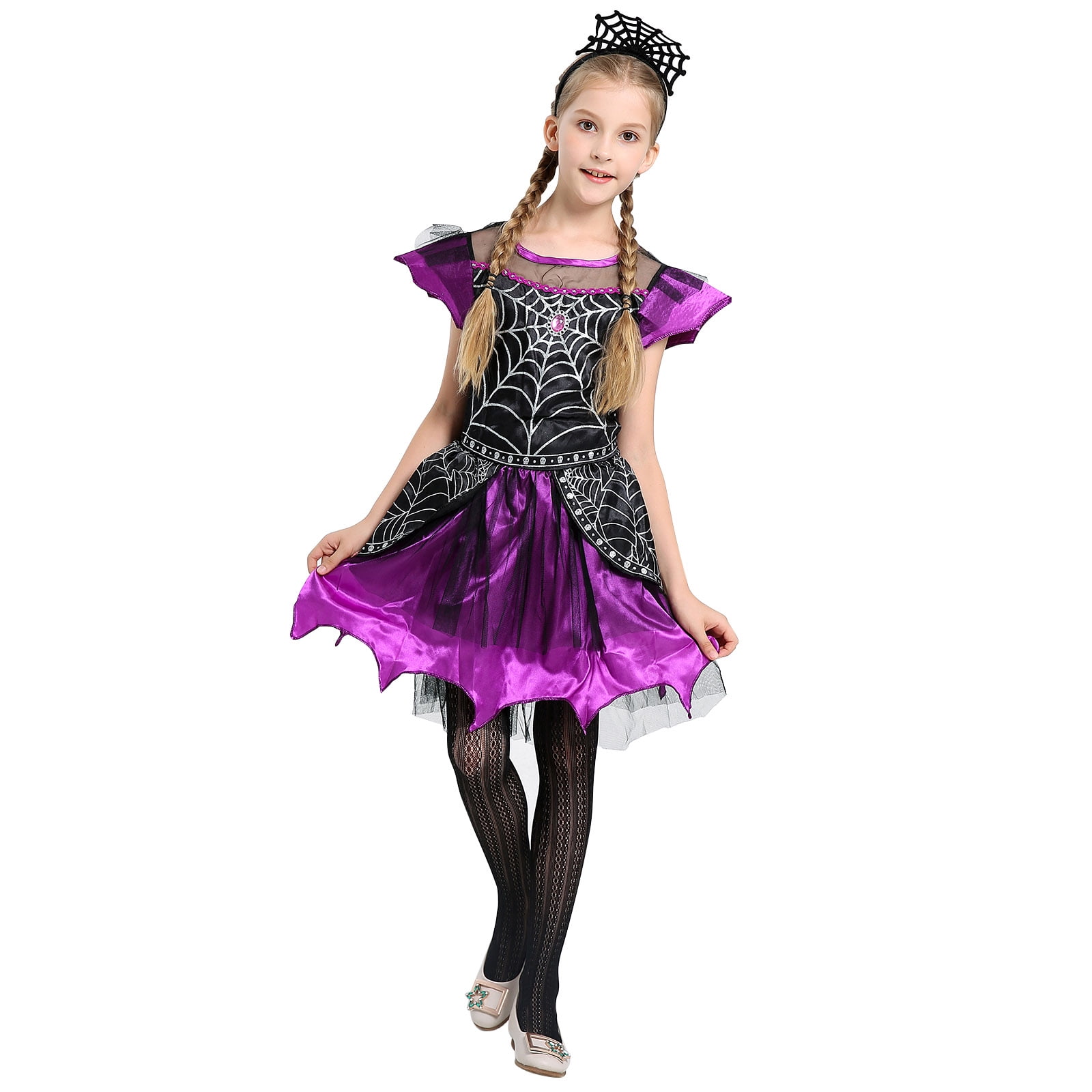 Spiderella Costume Child Black Purple Spiderella Costume Child Black Purple