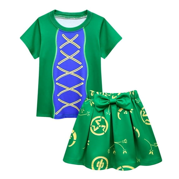 Girls Witch Mary Sarah Sanderson Skirts Set Halloween Cosplay Dress Up