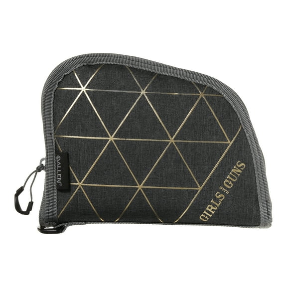 Girls With Guns 8 in. Handgun Soft Case, Heather Gray