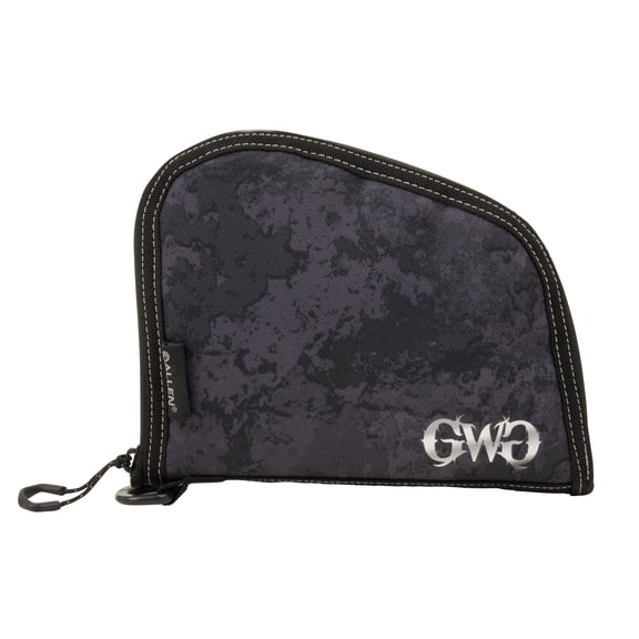 Girls With Guns Midnight Lockable Handgun Case, 8"L Compact Handguns, Black/Shade Blackout Camo