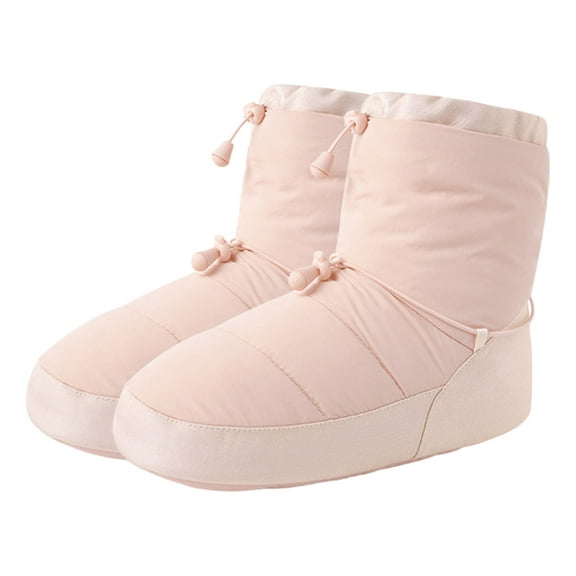 Girls Women Ballet Shoes Dance Boot Warm Ballet Boot with Elastic Kids Winter Boot Warms Up Training Shoes