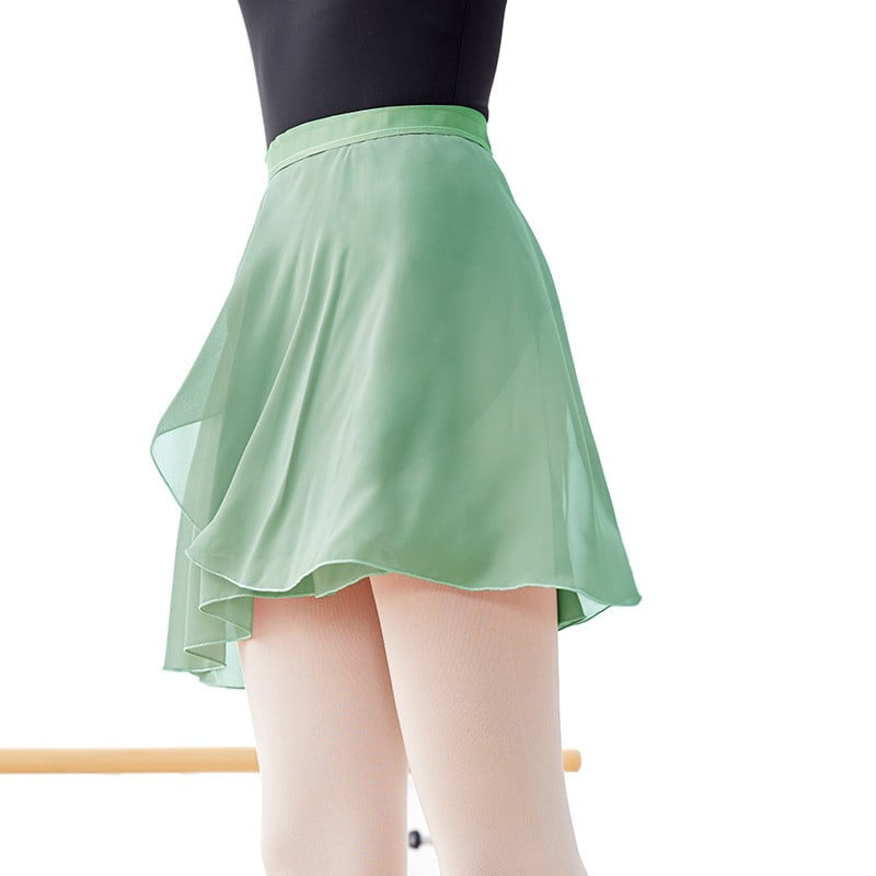 Girls Women Ballet Wrap Skirts Sheer Chiffon Dance Over Scarf for