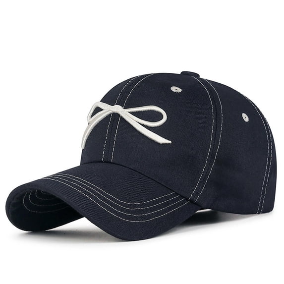 Girls Womens Baseball Cap Adjustable Sun Hat For Casual Running Light Workouts Play Navy One Size