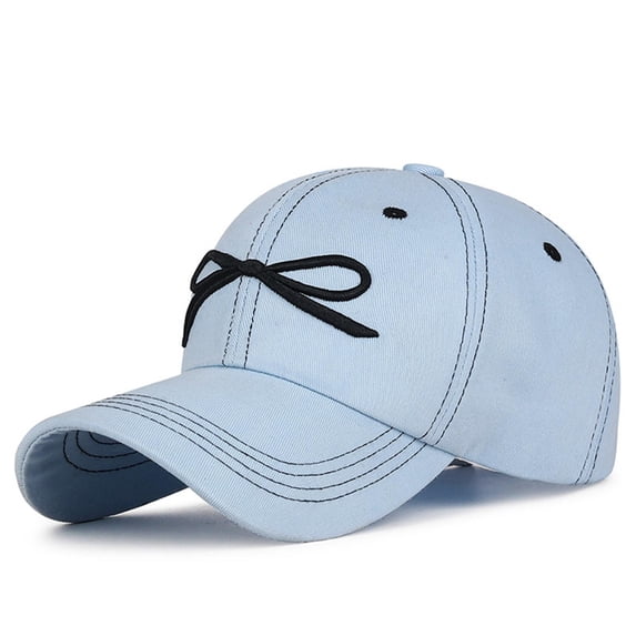 Girls Womens Baseball Cap Adjustable Sun Hat For Casual Running Light Workouts Play Sky Blue One Size