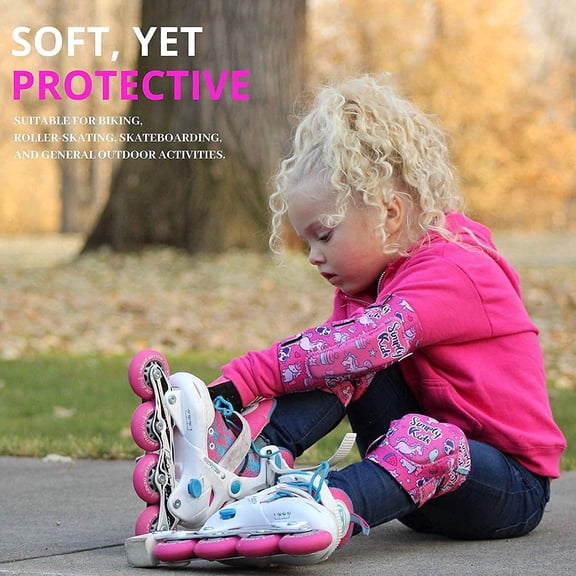  Girls Wonderland Bundle: Kids Protective Gear Set +  Kids Helmet, Best Gift for Little Girls