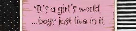 Girls World Canvas Art - Karen Tribbet (12 x 36)