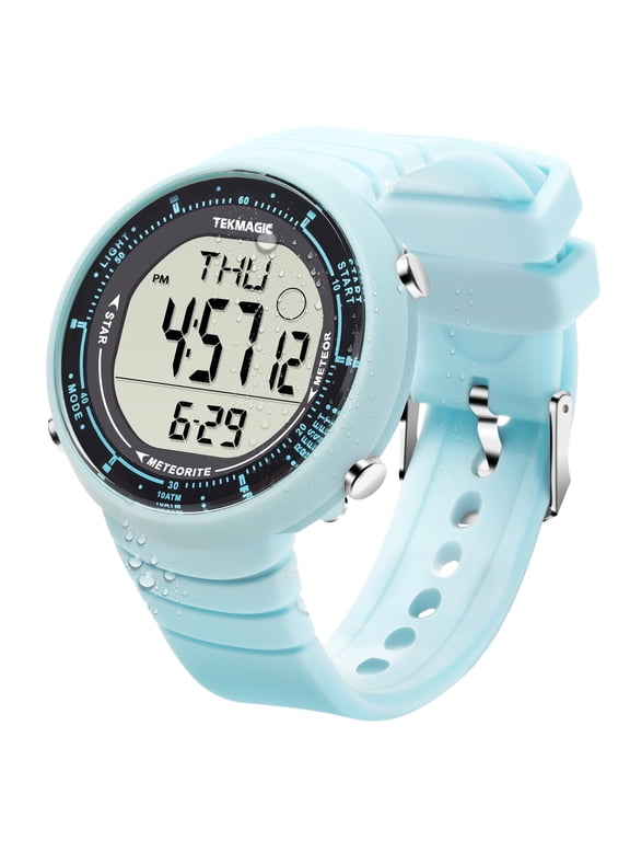 Girls' Wrist Watch 10 ATM Waterproof for Swimming and Diving with Alarm, Stopwatch, Timer, Countdown, Dual Time Zone, Calendar, Backlight, 12 or 24 Hours Format, Big Face