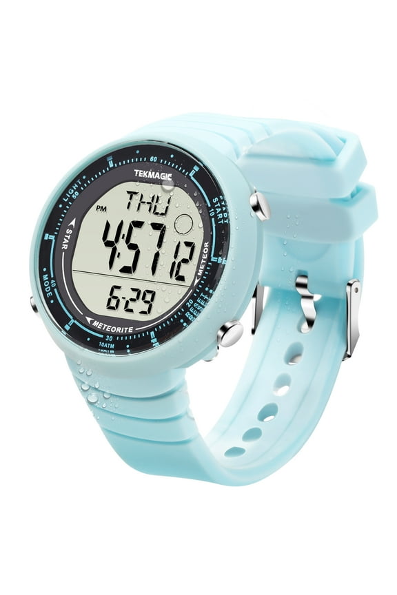 Girls' Wrist Watch 10 ATM Waterproof for Swimming and Diving with Alarm, Stopwatch, Timer, Countdown, Dual Time Zone, Calendar, Backlight, 12 or 24 Hours Format, Big Face