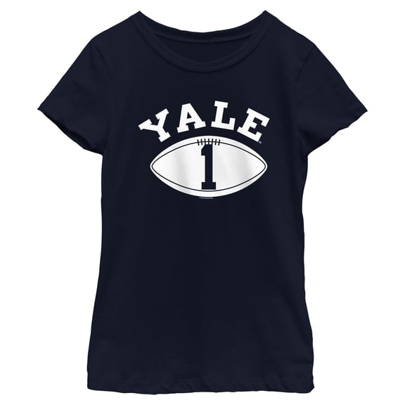 Girls Yale University Football Number One T Shirt