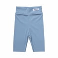 thumbnail image 1 of Girls Yoga Shorts High Waisted Athletic Shorts Nylon Skinny Ribbed Workout Running Gym Biker Short Pants, Blue, 5 Years, 1 of 6