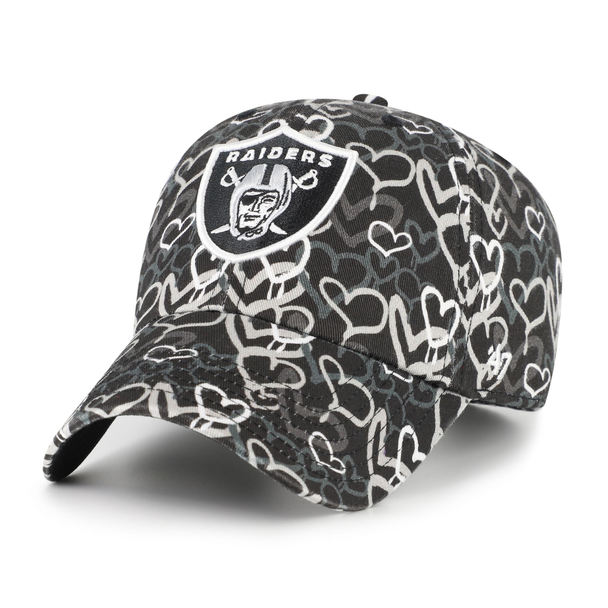 '47 Men's Las Vegas Raiders Flagship MVP Snapback Hat - Black, Structured Fit - View #5