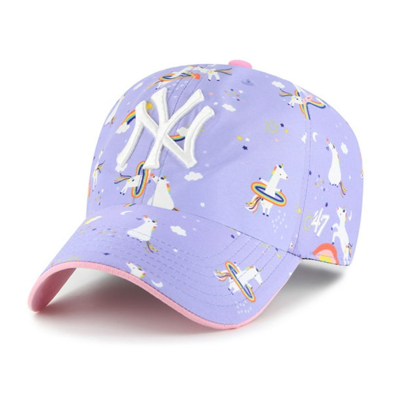 Girls Youth-'47 Lavender New York Yankees Unicorn Clean Up Girls Youth-'47 Lavender New York Yankees Unicorn Clean Up