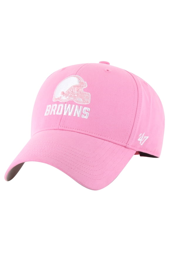 Girls Youth '47 Pink Cleveland Browns Rose MVP Adjustable Hat
