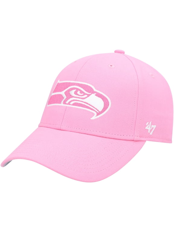 Girls Youth '47 Pink Seattle Seahawks Rose MVP Adjustable Hat