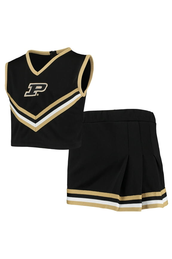 Girls Youth Black Purdue Boilermakers Two-Piece Cheer Set