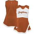thumbnail image 1 of Girls Youth Burnt Orange/White Texas Longhorns Cheer Captain Jumper Dress, 1 of 3