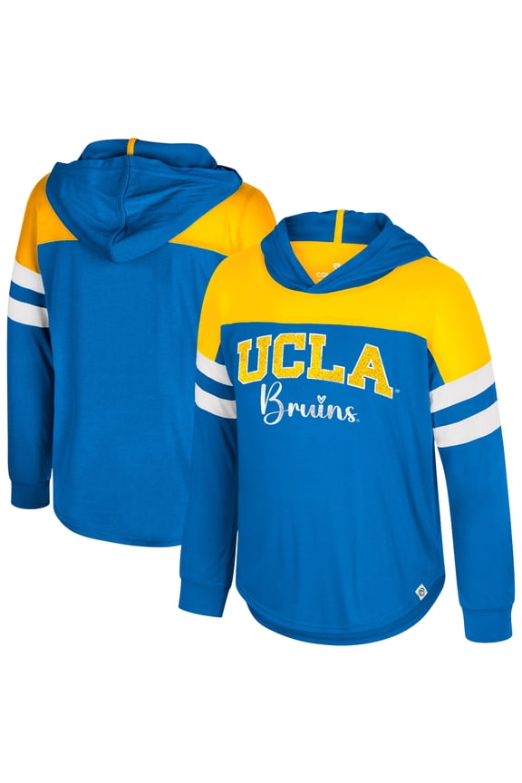 Girls Youth Colosseum Blue UCLA Bruins Reflection Hoodie Long Sleeve T-Shirt