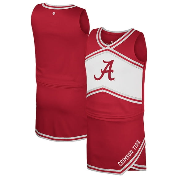 Girls Youth Colosseum Crimson Alabama Crimson Tide Cheerleader Top & Skirt Set