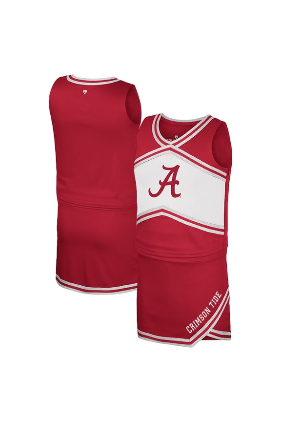 Girls Youth Colosseum Crimson Alabama Crimson Tide Cheerleader Top & Skirt Set