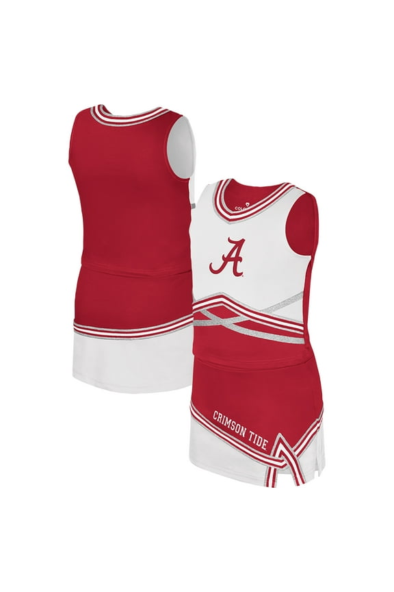 Girls Youth Colosseum Crimson Alabama Crimson Tide Lollipop Park Cheer Two-Piece Set