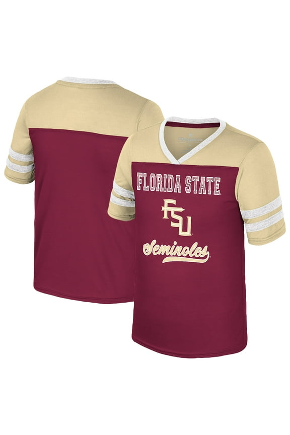 Girls Youth Colosseum Garnet Florida State Seminoles Princess Bubblegum Bling T-Shirt