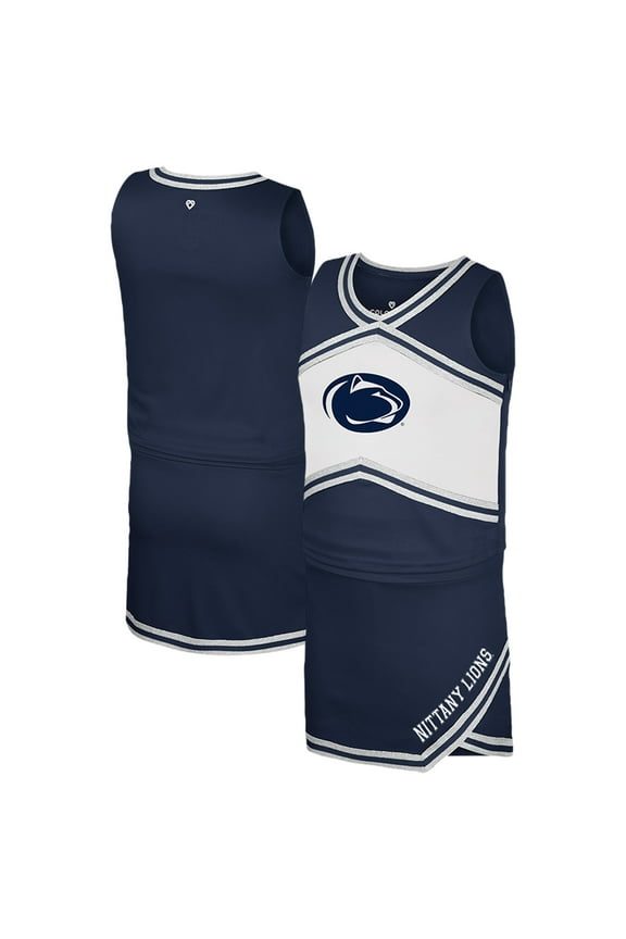Girls Youth Colosseum Navy Penn State Nittany Lions Cheerleader Top & Skirt Set