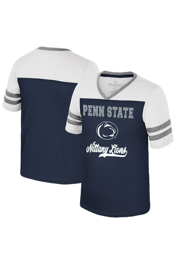 Girls Youth Colosseum Navy Penn State Nittany Lions Princess Bubblegum Bling T-Shirt