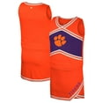 thumbnail image 1 of Girls Youth Colosseum Orange Clemson Tigers Cheerleader Top & Skirt Set, 1 of 3