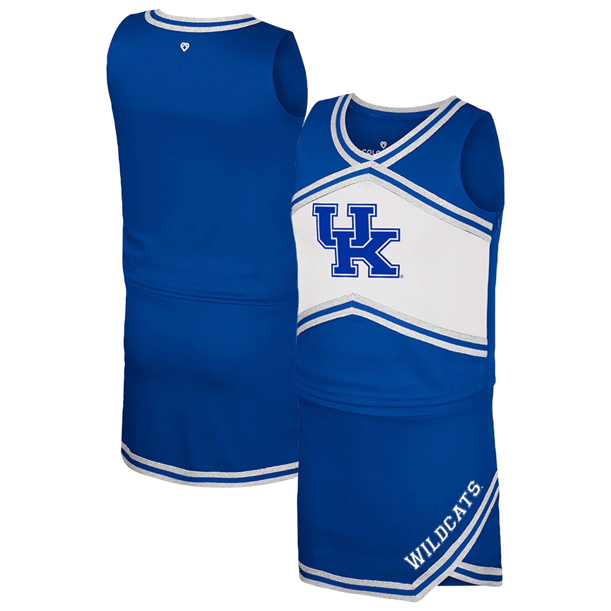 Girls Youth Colosseum Royal Duke Blue Devils Cheerleader Top