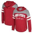 thumbnail image 1 of Girls Youth Colosseum Scarlet Ohio State Buckeyes Reflection Hoodie Long Sleeve T-Shirt, 1 of 3