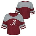 thumbnail image 1 of Girls Youth Crimson Alabama Crimson Tide Sunday Friday Sleeve Stripe Jersey T-Shirt, 1 of 3