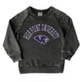 thumbnail image 1 of Girls Youth Gameday Couture  Charcoal High Point Panthers Don't Blink Studded Long Sleeve T-Shirt, 1 of 1