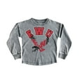 thumbnail image 1 of Girls Youth Gameday Couture Gray Eastern Washington Eagles Faded Wash Pullover Top, 1 of 1
