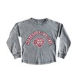 thumbnail image 1 of Girls Youth Gameday Couture Gray Morehouse Maroon Tigers Faded Wash Pullover Top, 1 of 1