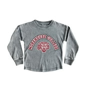 Girls Youth Gameday Couture Gray Morehouse Maroon Tigers Faded Wash Pullover Top