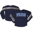 thumbnail image 1 of Girls Youth Gameday Couture  Navy Spelman College Jaguars Guess Who's Back Long Sleeve T-Shirt, 1 of 3