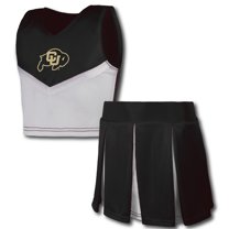 Girls Youth Garb Black Colorado Buffaloes Cheerleader Top & Skirt Set