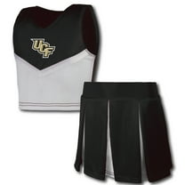 Girls Youth Garb Black UCF Knights Cheerleader Top & Skirt Set