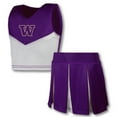 thumbnail image 1 of Girls Youth Garb Purple Washington Huskies Cheerleader Top & Skirt Set, 1 of 1